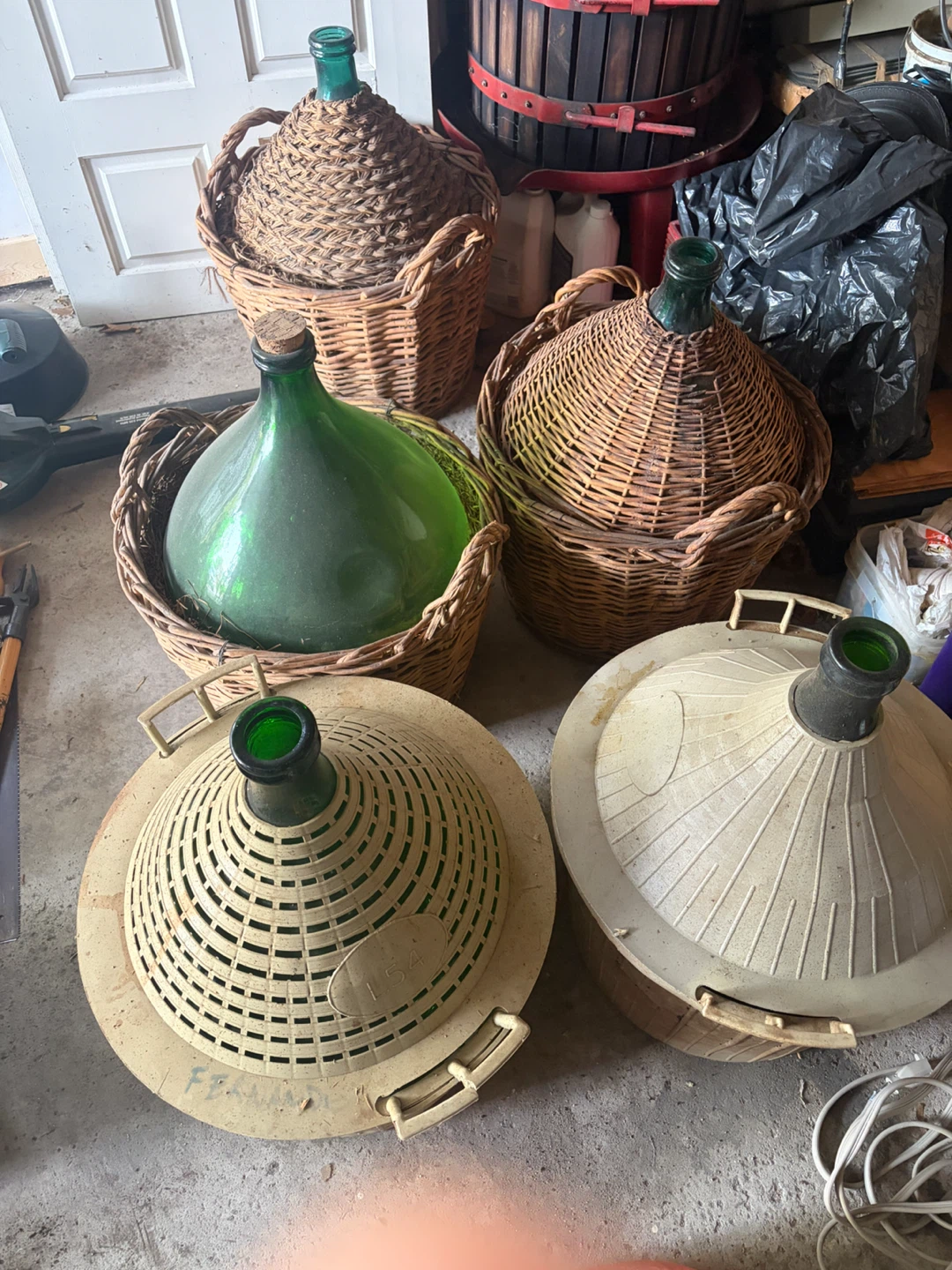 Vintage Glass Carboys and Demijohns