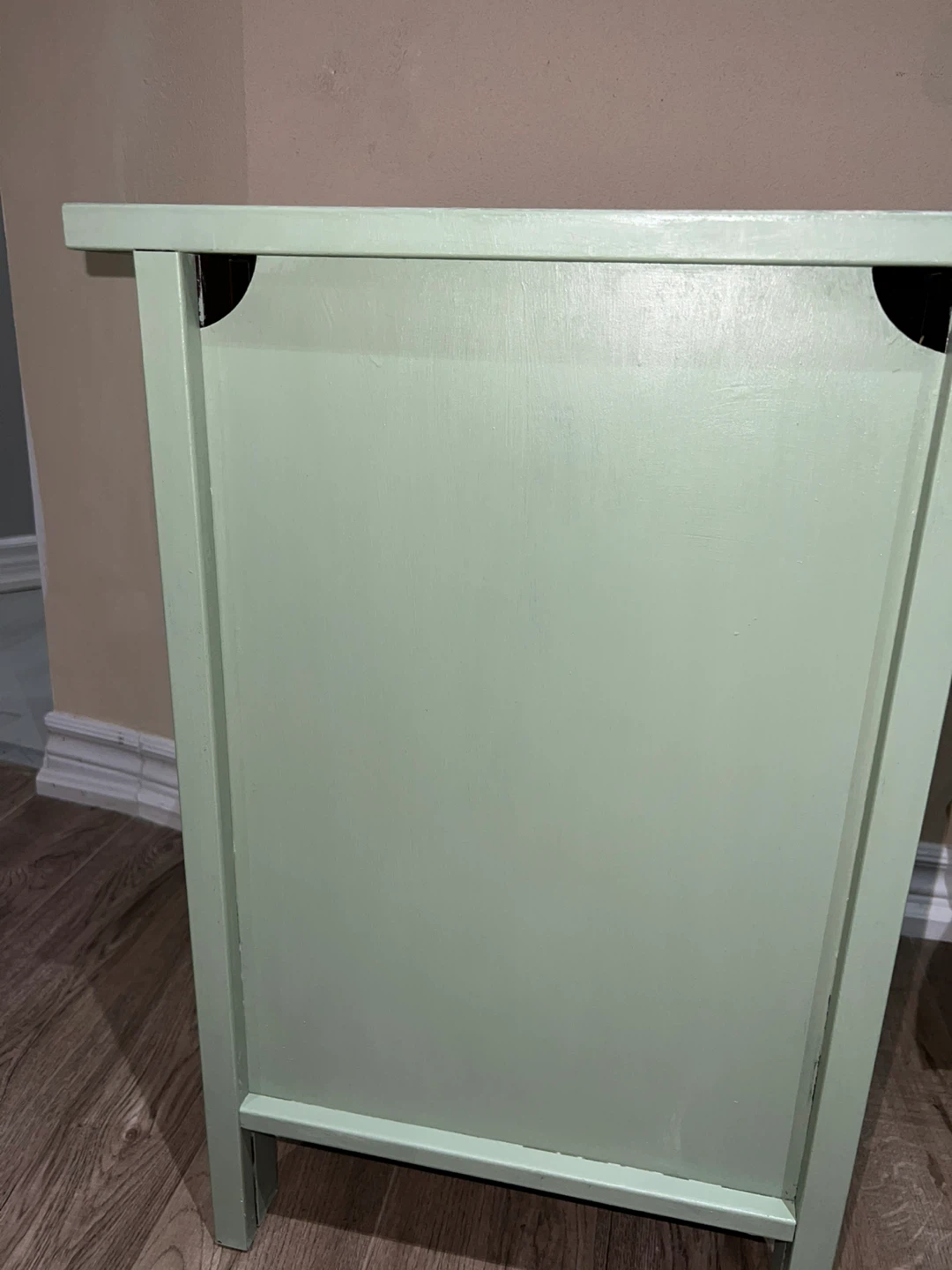 Upcycled Boho Sage Green Nightstand /Accent Table - photo 5