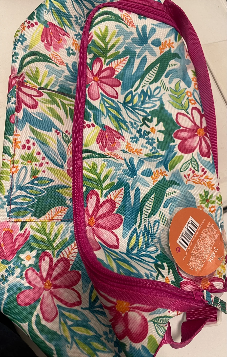 Floral Print Insulated Cooler Bag