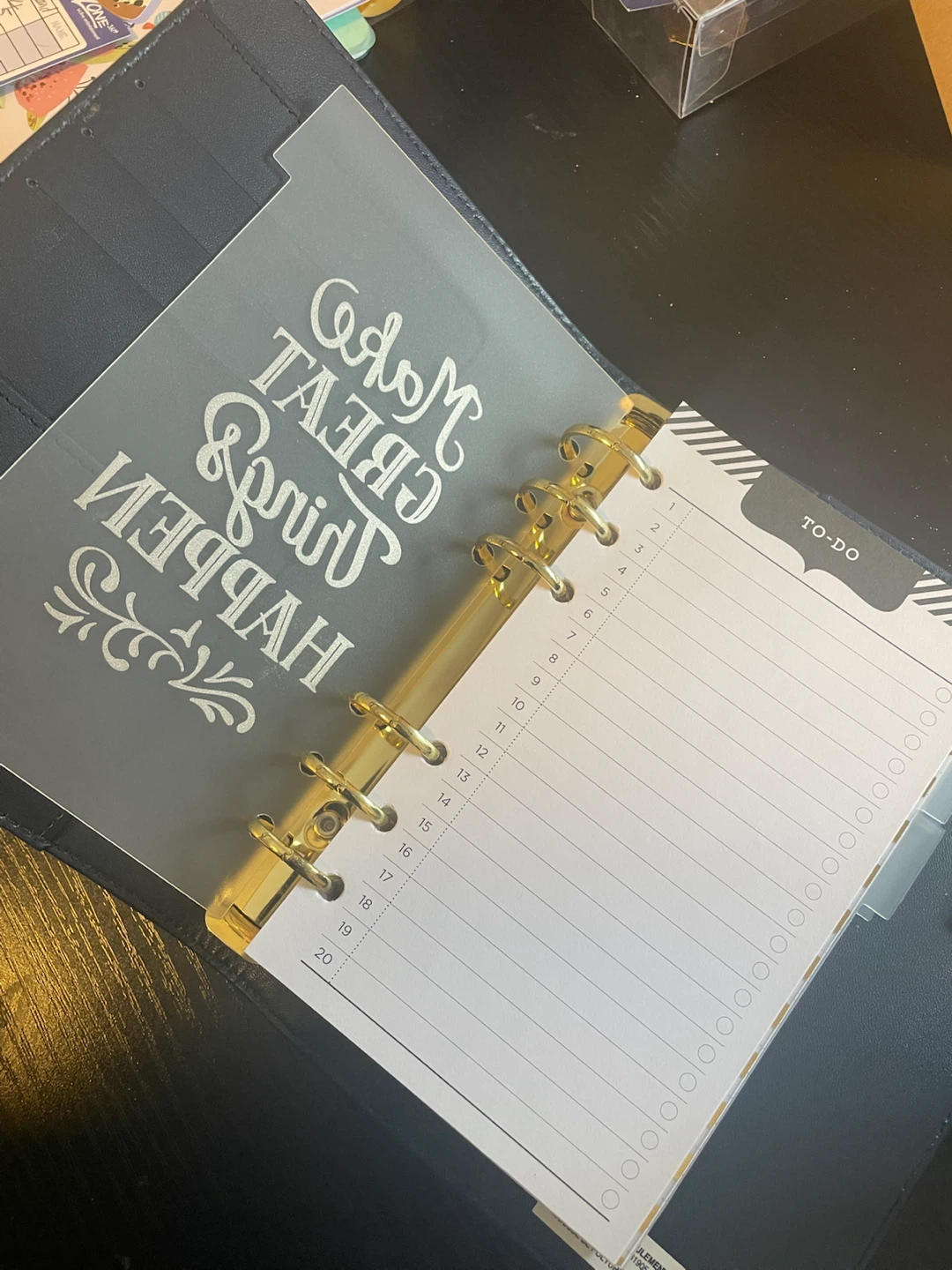 REFLECTIONS Navy Blue 6-Ring Binder Planner - photo 3