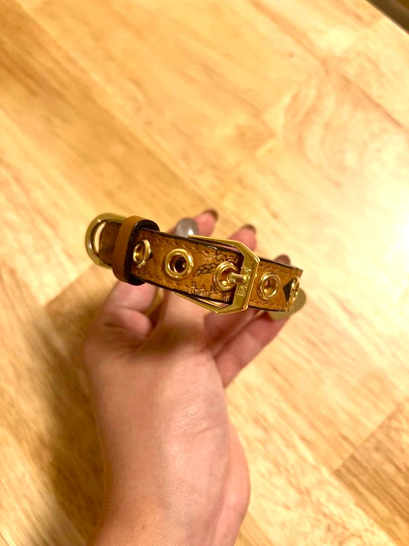 Authentic MCM Visetos Pet Collar - Luxury Dog/Cat Collar - photo 3