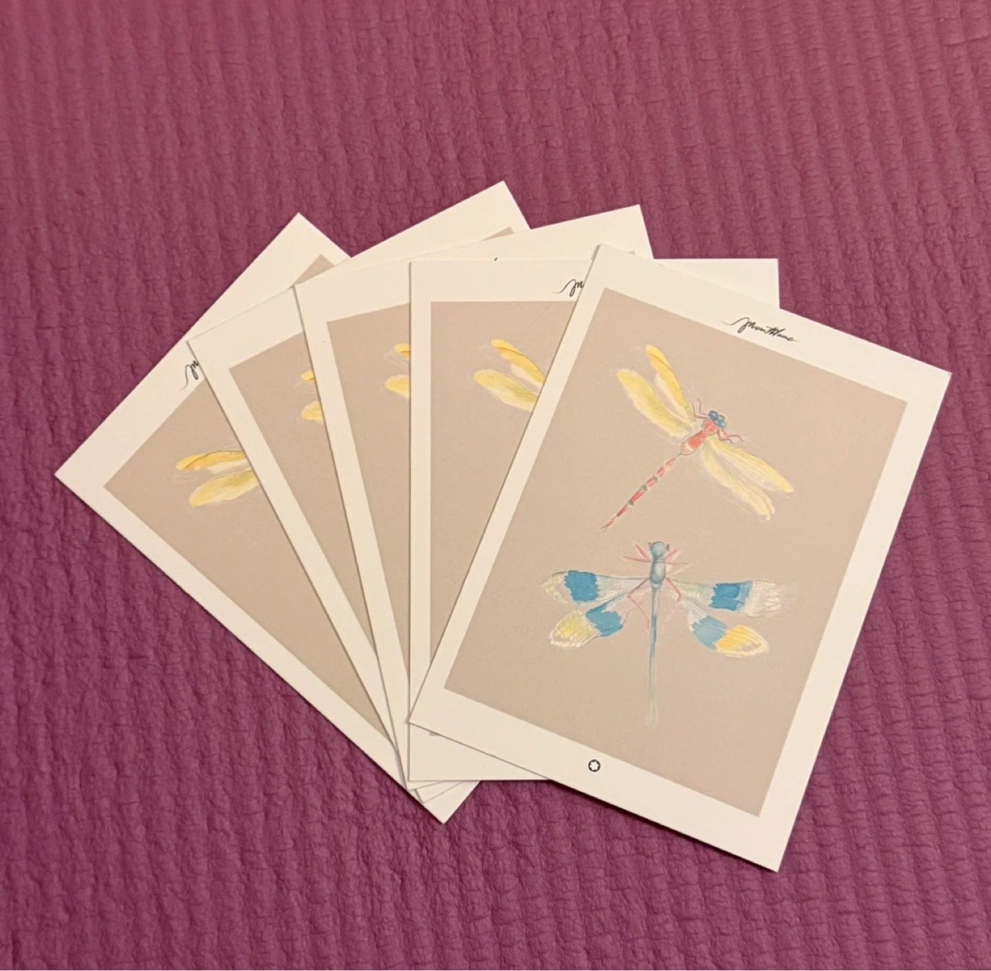 NEW✨🏈Set of 5 Montblanc Dragonfly Postcards
