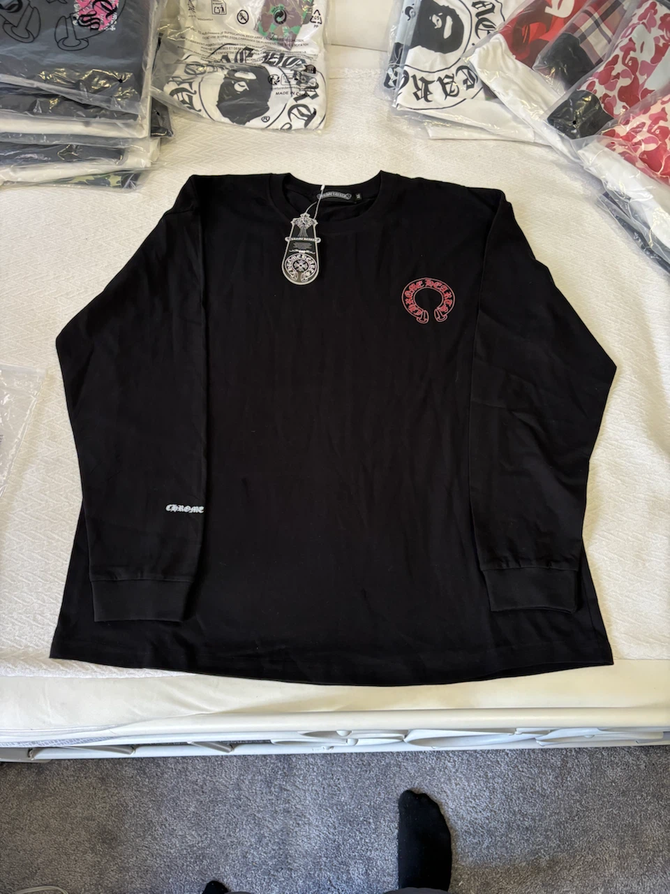 Chrome Heart long sleeve tee SZ XL - photo 2