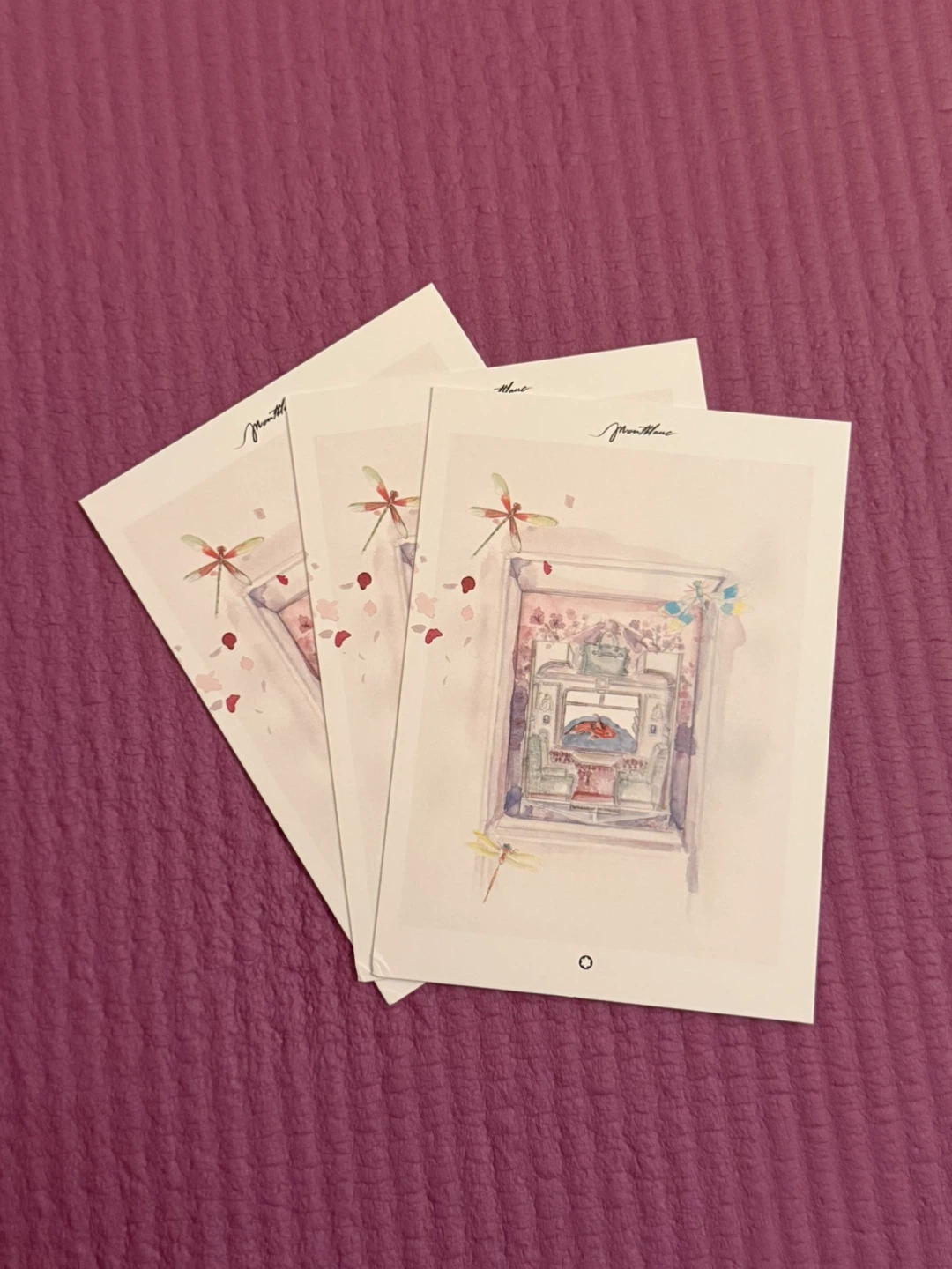 NEW✨🏈Set of 3 Montblanc Art Postcards
