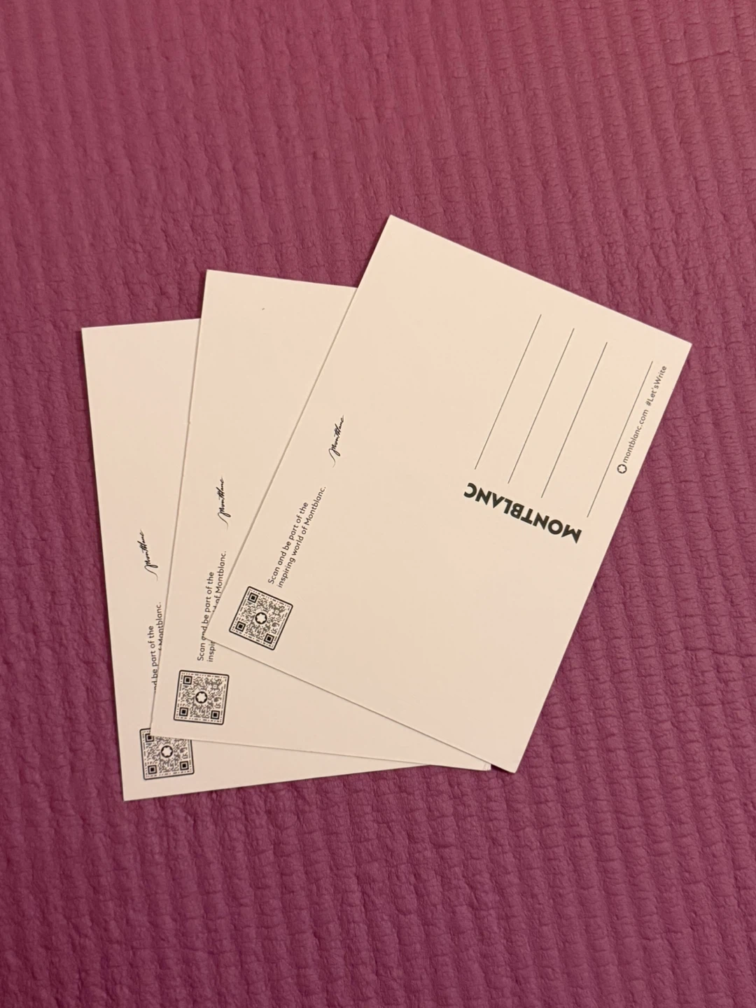NEW✨🏈Set of 3 Montblanc Art Postcards - photo 2