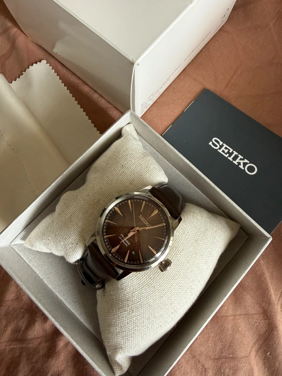 Seiko Presage Automatic Watch with Brown Dial - photo 4