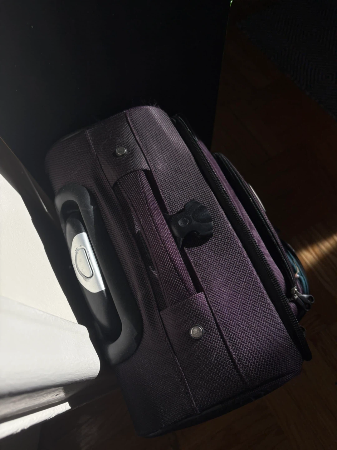 VIA Rail Canada purple rolling suitcase - photo 5