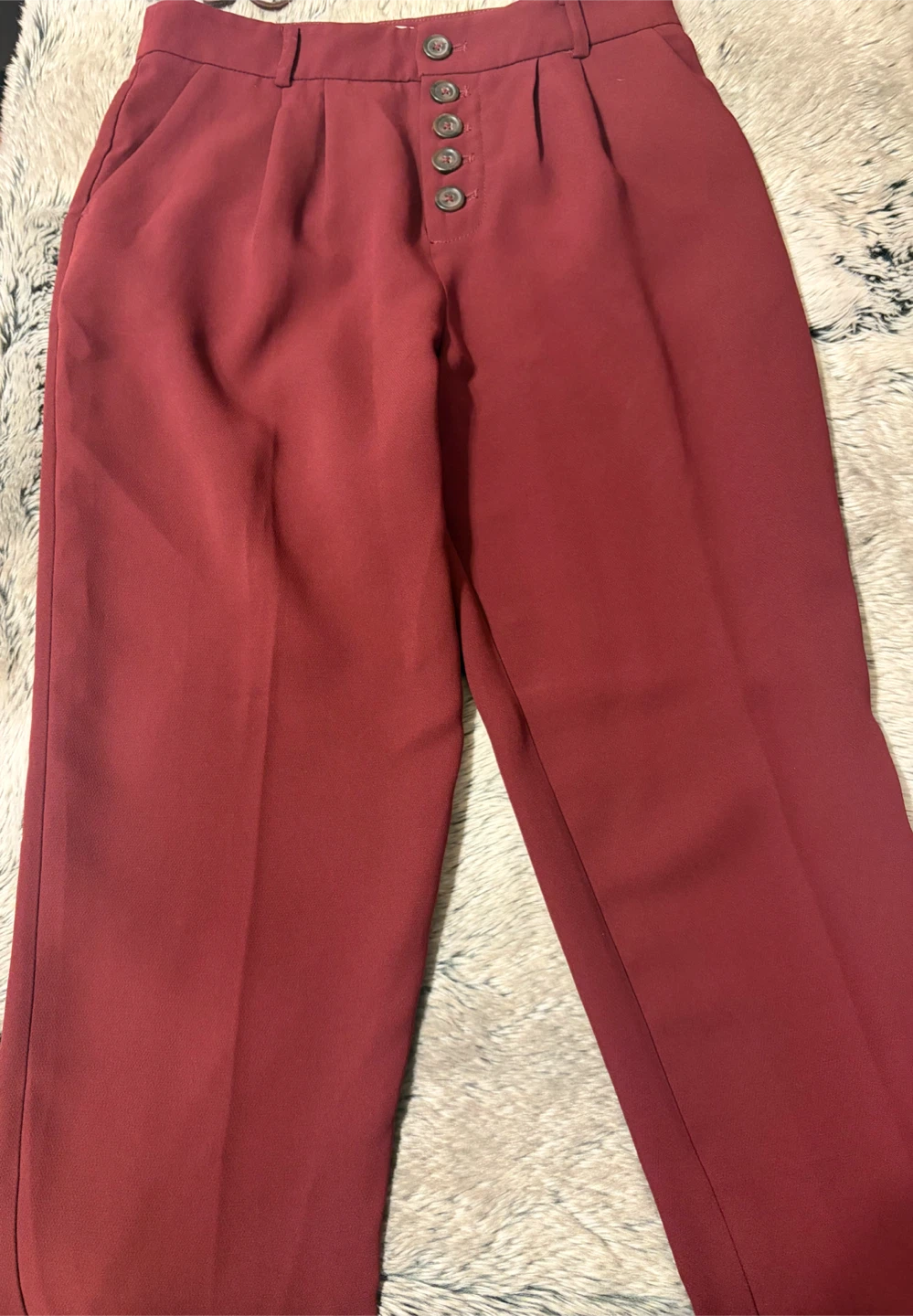 Anthropologie Button-Front Trousers - photo 2