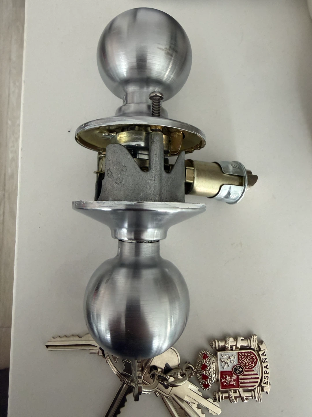 Schlage Orbit 2 keys Satin Nickel Round Door Knob - photo 2