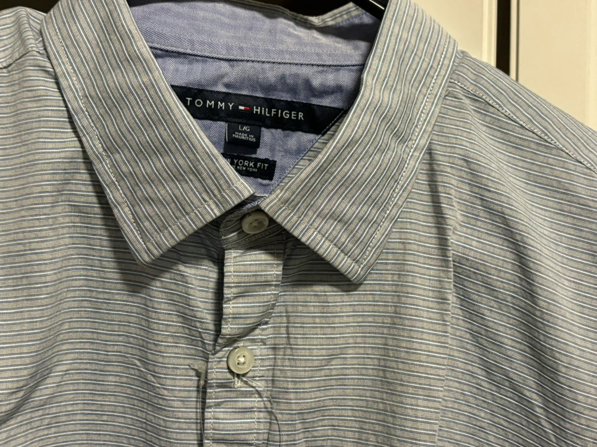 Tommy Hilfiger New York Fit Striped Shirt, Large - photo 3