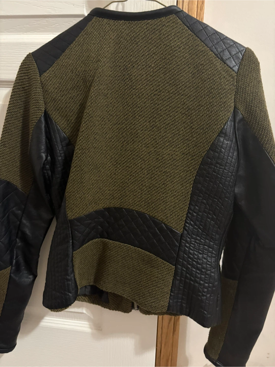 H&M Olive Green Textured Jacket - photo 2
