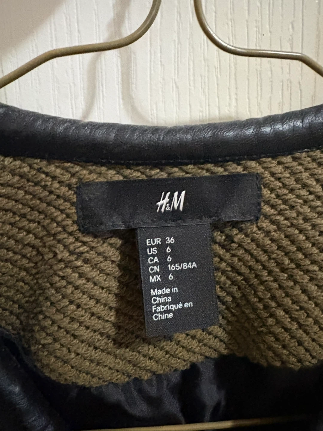 H&M Olive Green Textured Jacket - photo 4