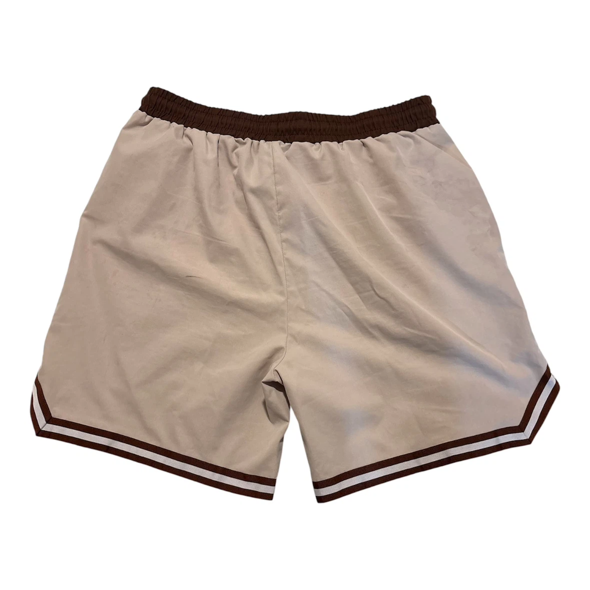 Men’s ROMWE Tan Athletic Shorts - photo 2