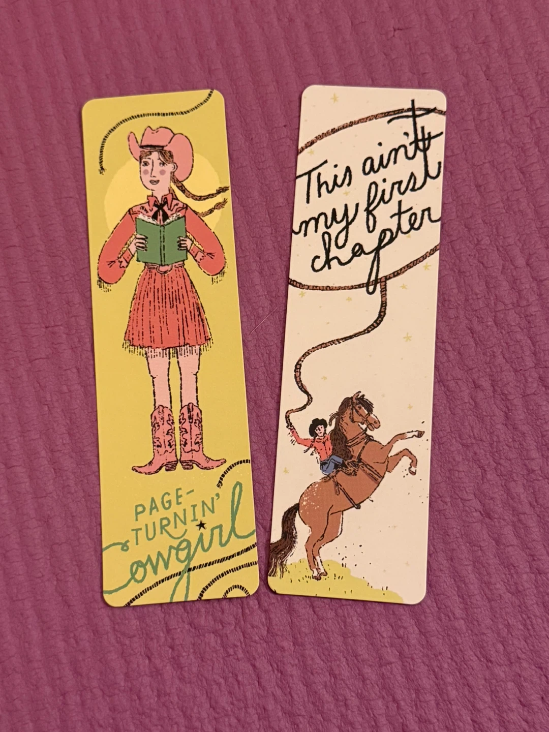 NEW✨🏈Set of 2 Western-Themed Bookmarks