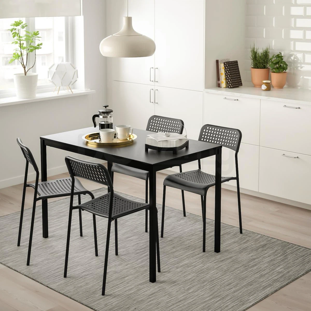 IKEA dining table and chairs set - photo 2