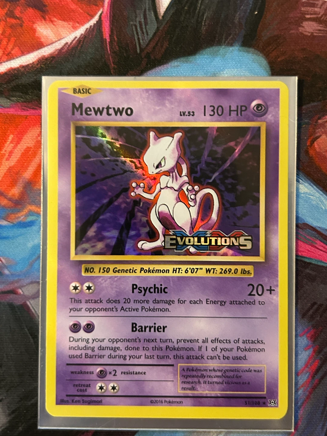 Mewtwo Pokemon XY Evolutions Prerelease Promo 51/108
