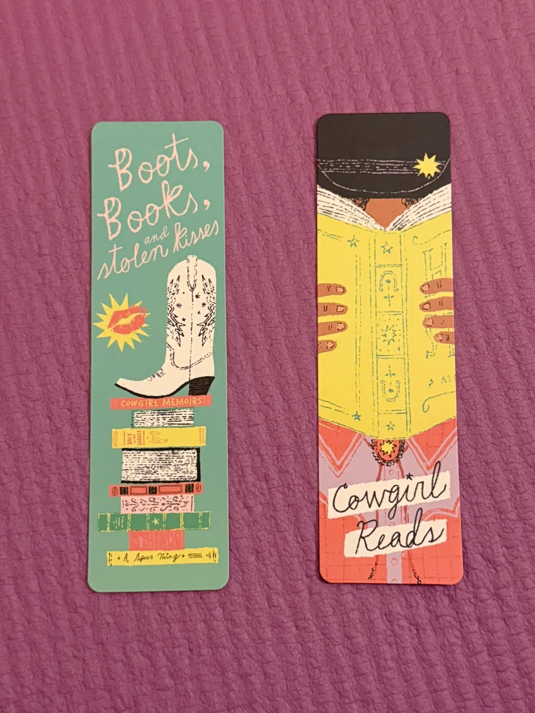NEW✨🏈Set of 2 Cowgirl Reads Bookmarks