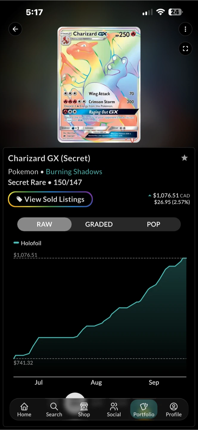 Pokemon Charizard GX Secret Rare 150/147 - photo 2