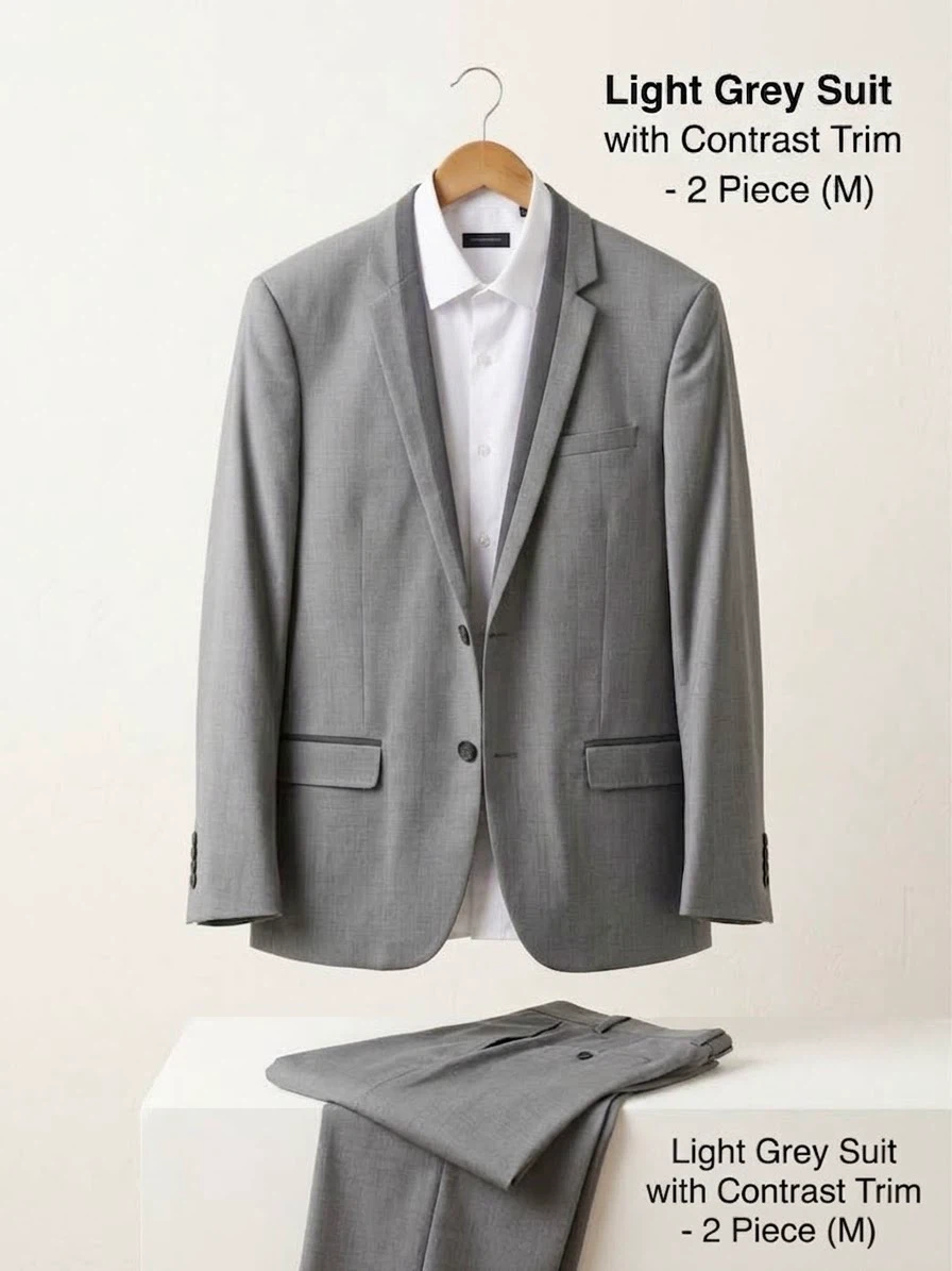 Zara Suit Grey Jacket size 40 and pants waist 30