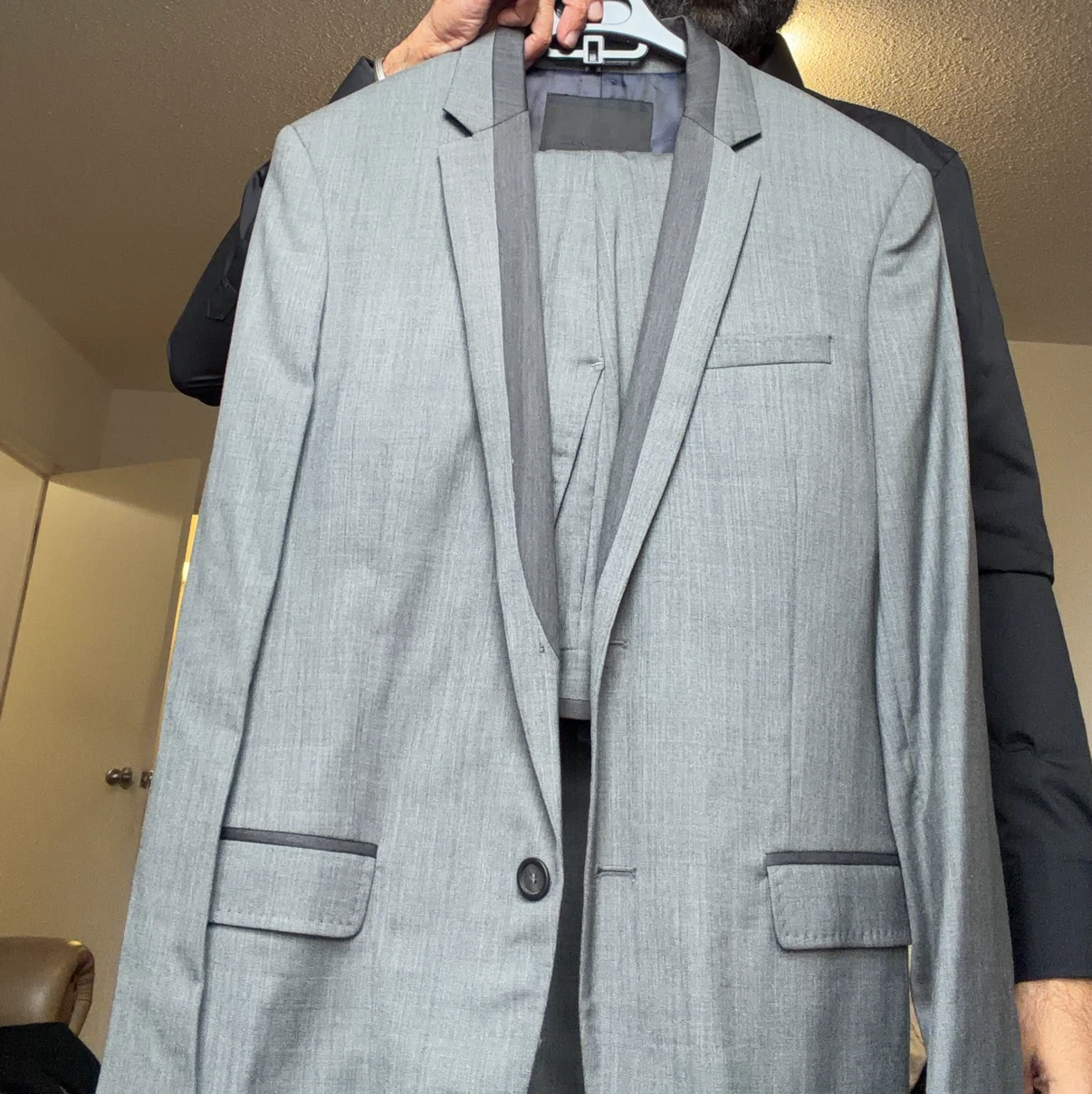 Zara Suit Grey Jacket size 40 and pants waist 30 - photo 2