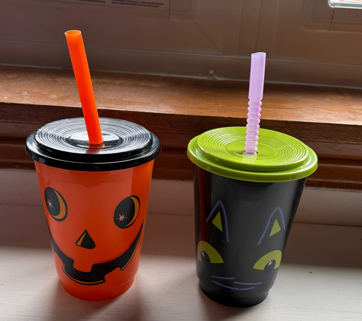 Set of 2 Halloween Reusable Cups