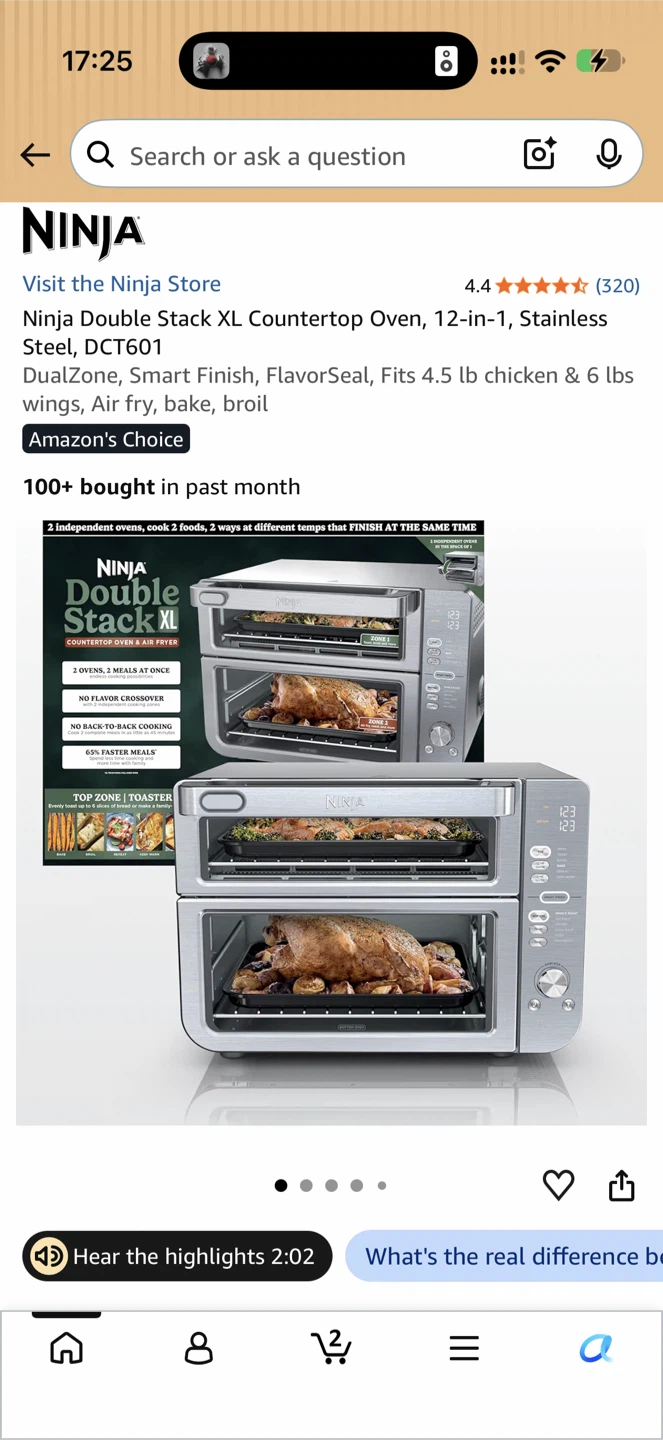 Ninja Double Stack XL Countertop Oven DCT601