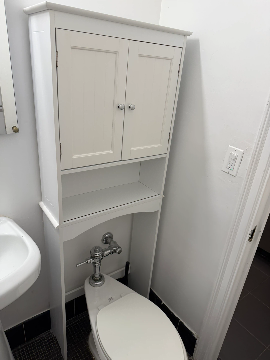 Brilliant Bathroom Over-the-Toilet Storage Cabinet