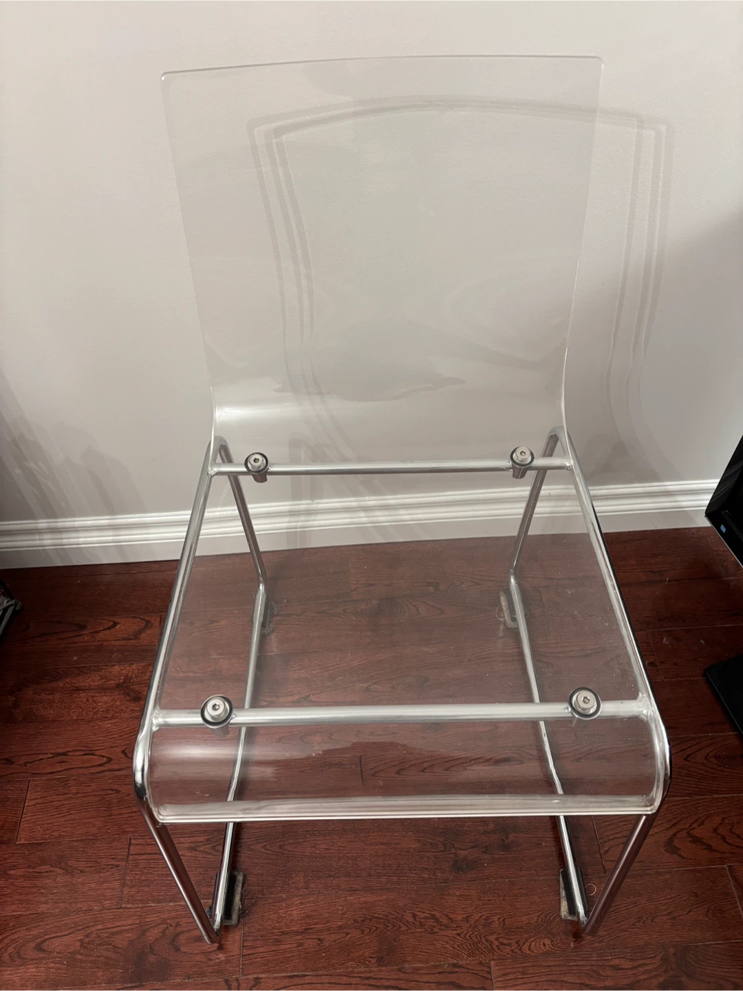 Clear Acrylic Chair w. Metal Legs - photo 2