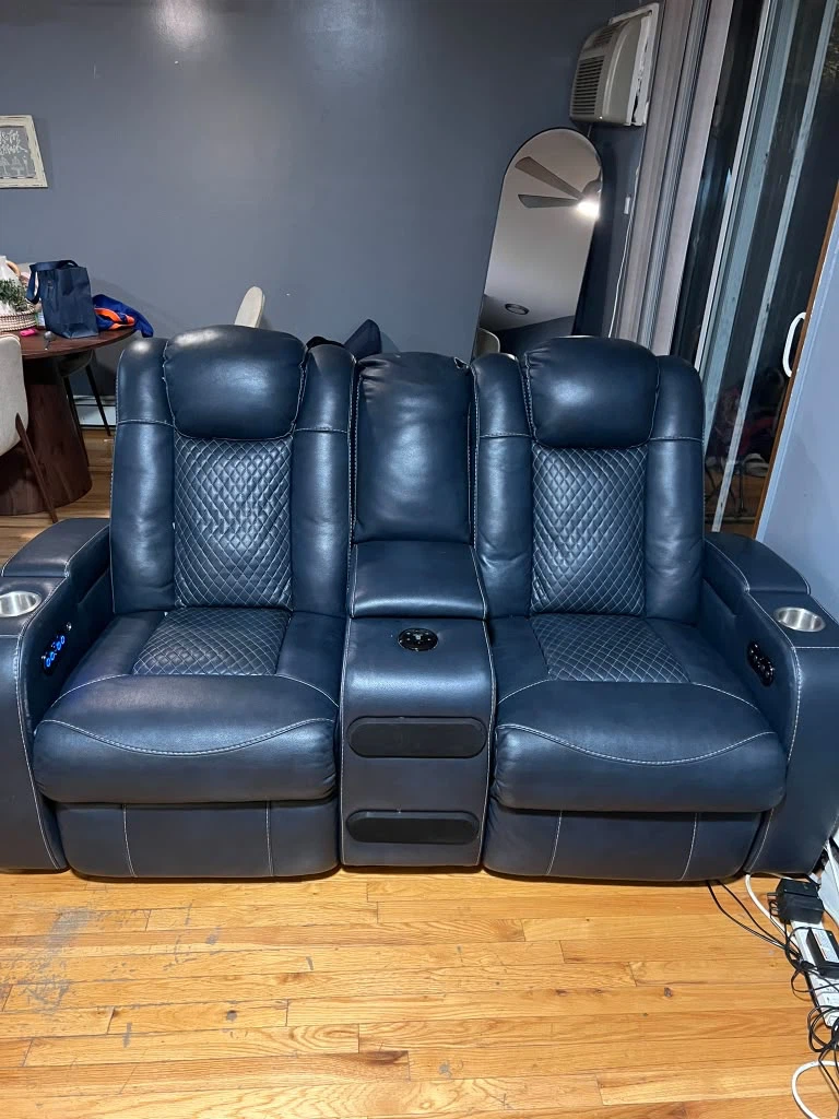Black Power Reclining Theater Loveseat - photo 3