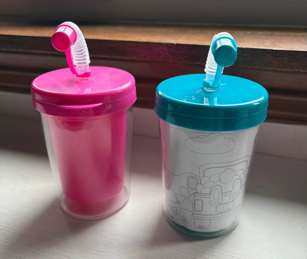 Set of 2 Kids Reusable Straw Cups - photo 2