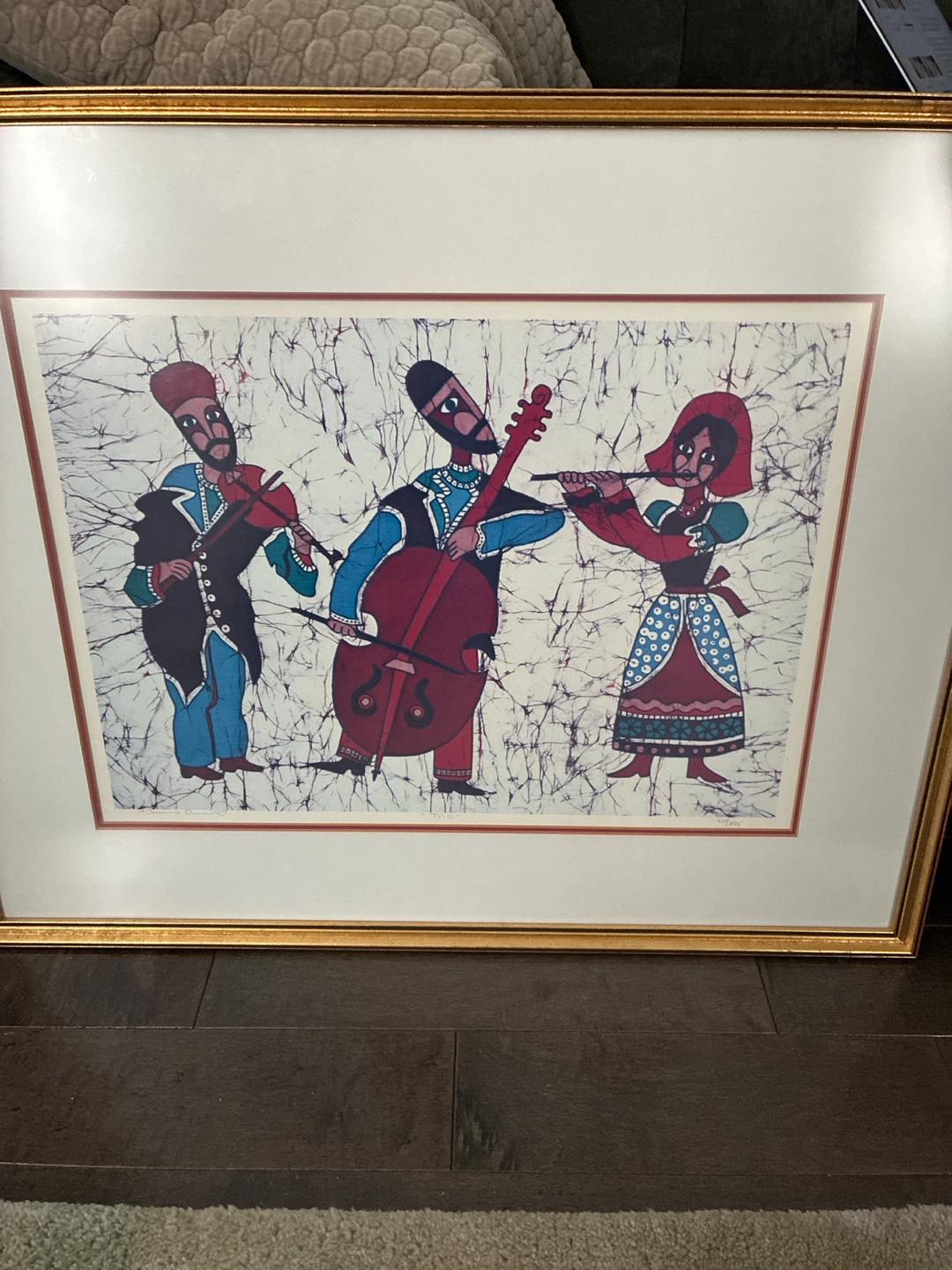 Amos Amit Trio Framed Lithograph