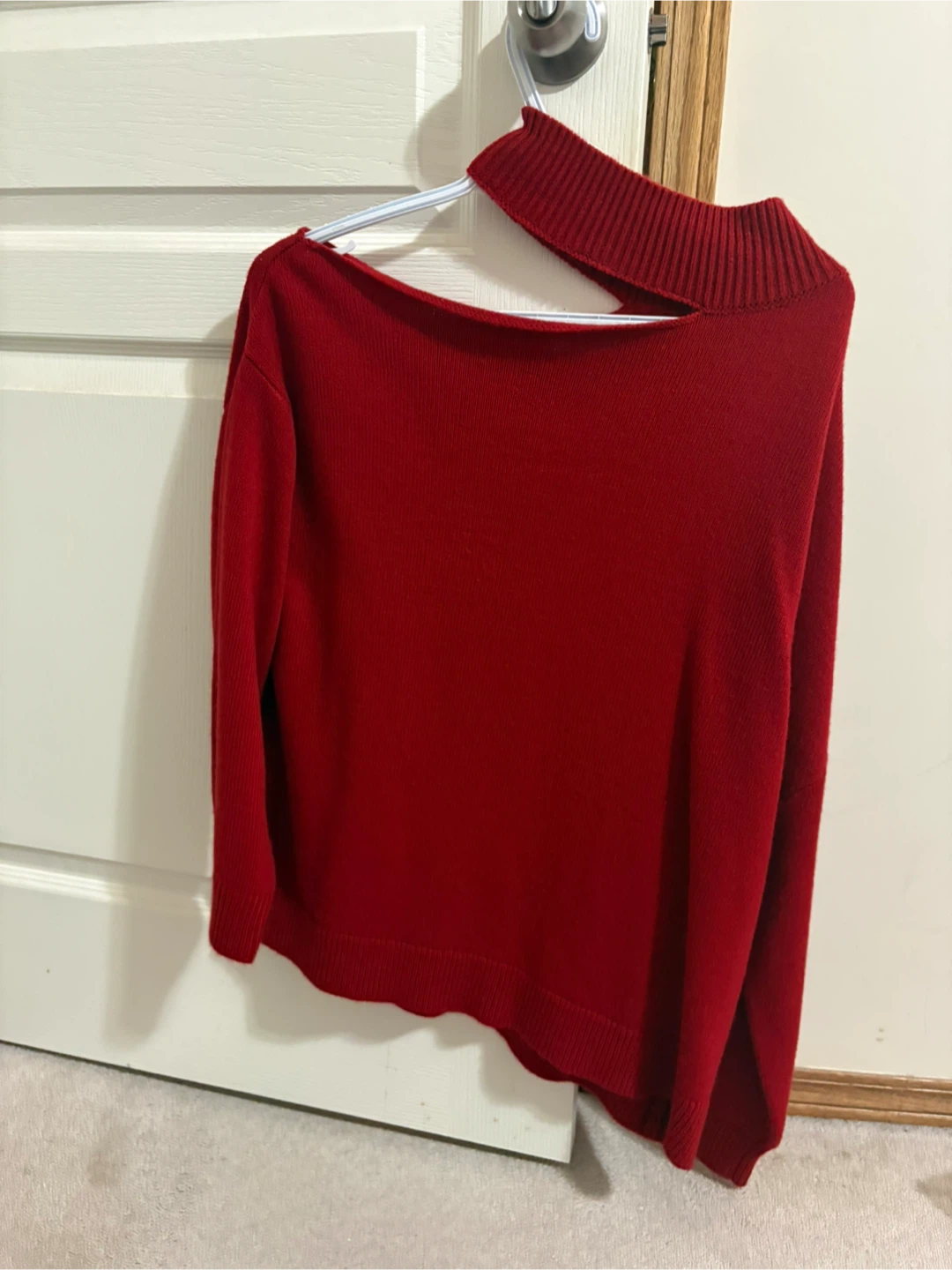 Oak + Fort Red Knit oversized Sweater