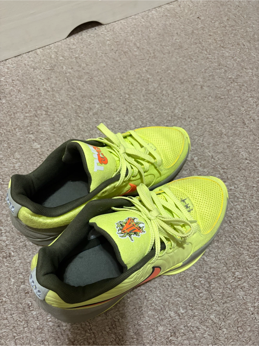 Twelve Time Neon Yellow Basketball Shoes - photo 2