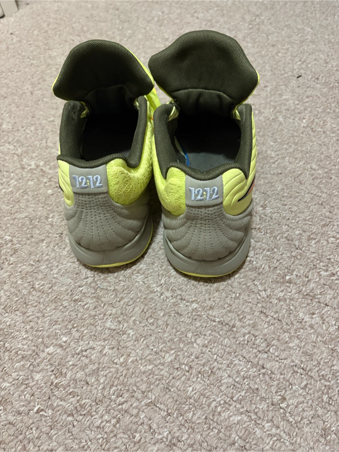Twelve Time Neon Yellow Basketball Shoes - photo 3