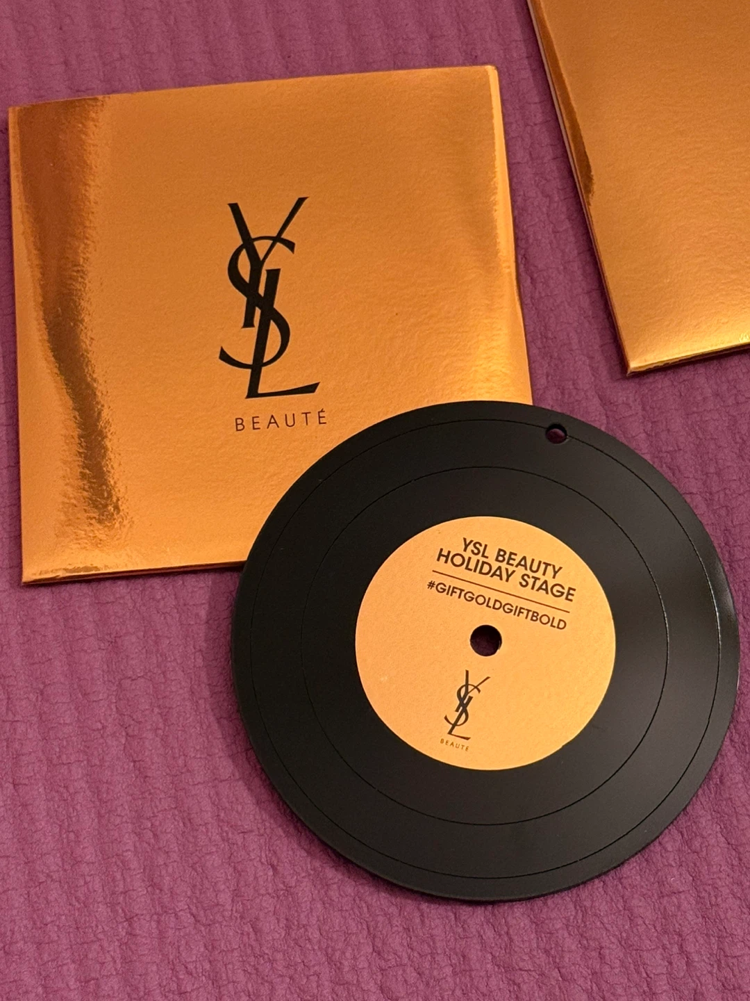 NEW✨🏈2 YSL Beauty Holiday Stage Vinyl Record Decor