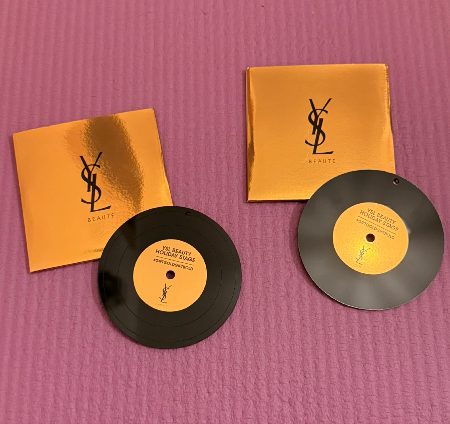 NEW✨🏈2 YSL Beauty Holiday Stage Vinyl Record Decor - photo 2