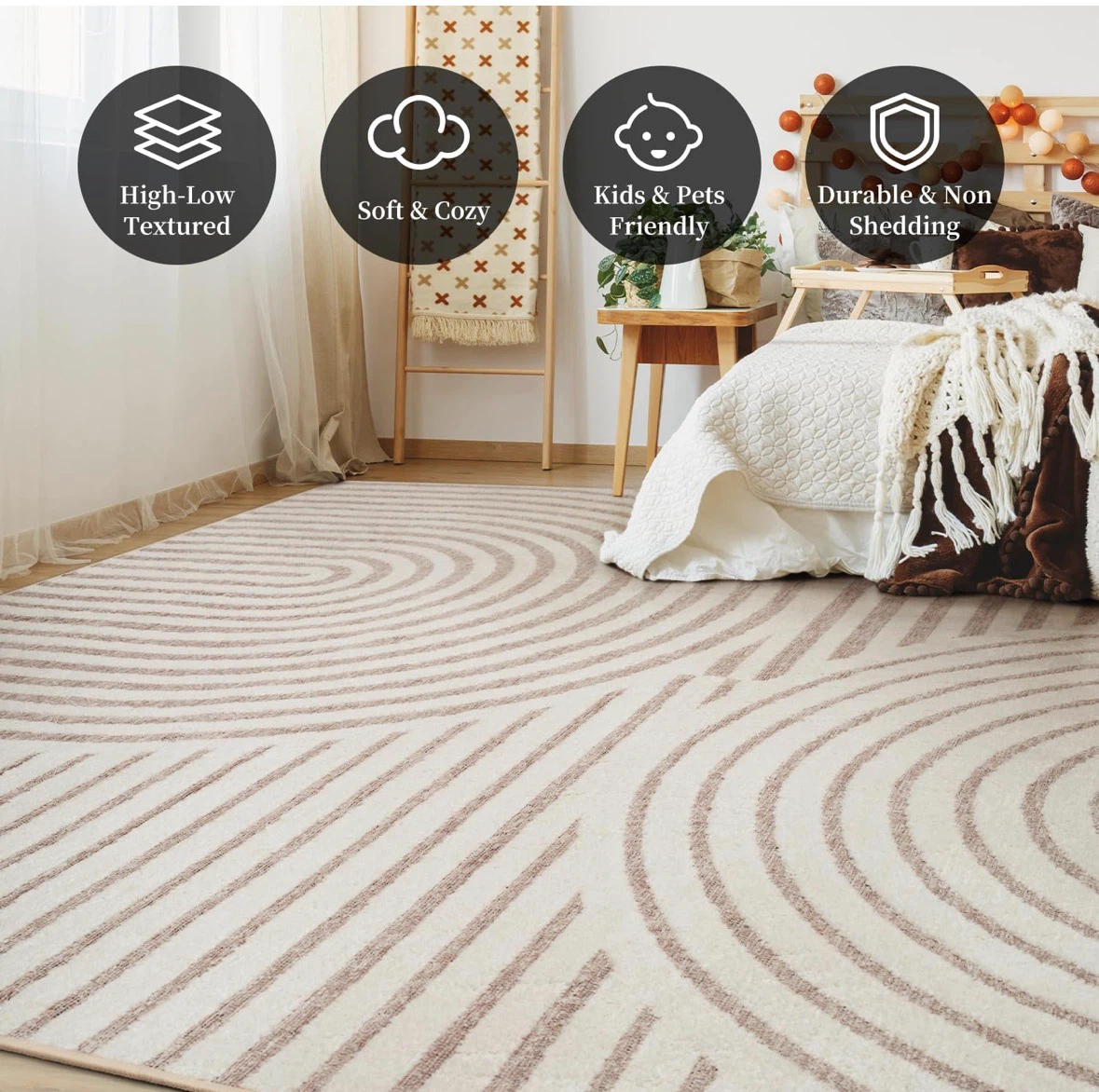 Geometric Pattern Area Rug 9x12 ft - photo 2