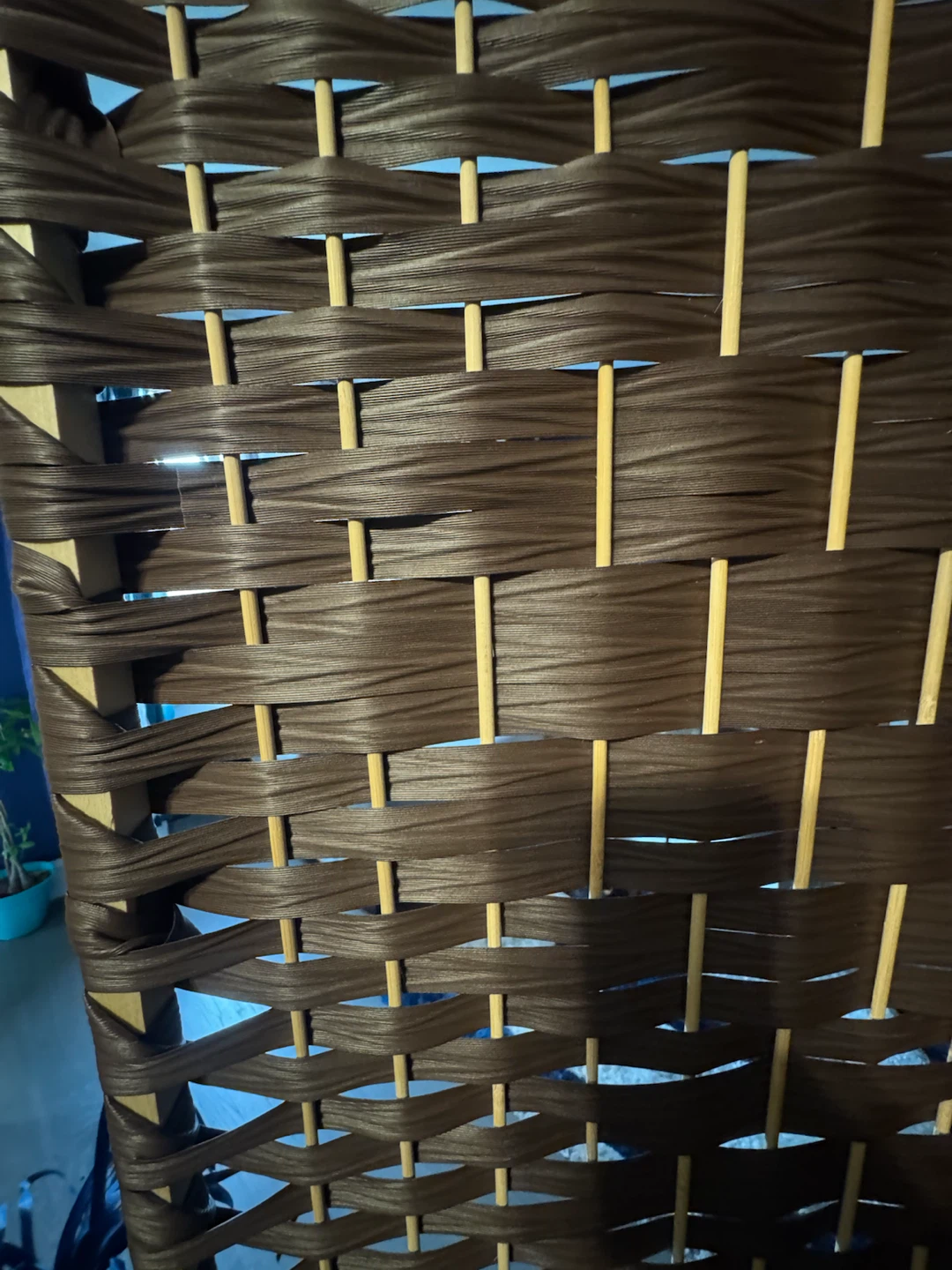 4-Panel Woven Room Divider