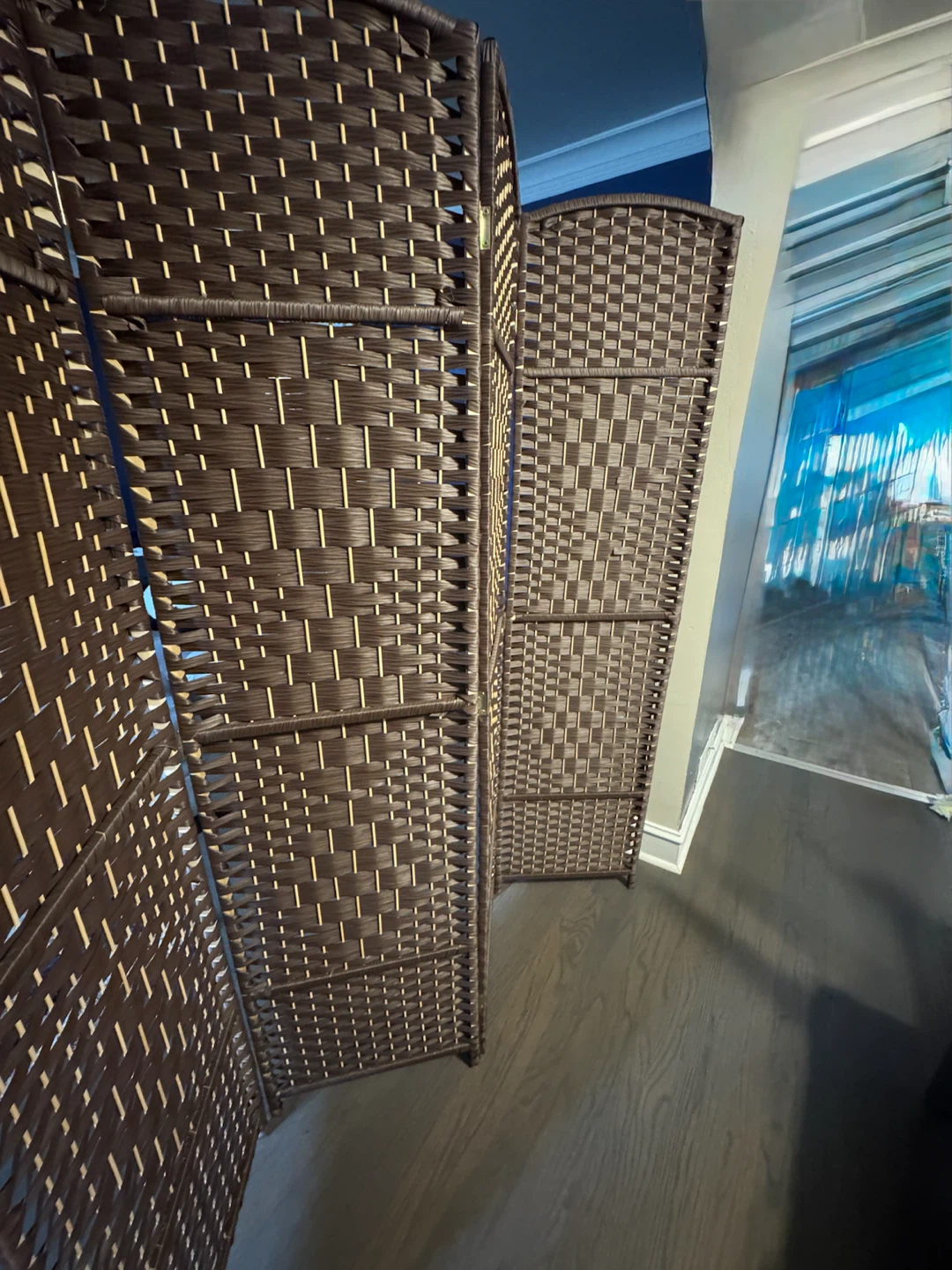 4-Panel Woven Room Divider - photo 4
