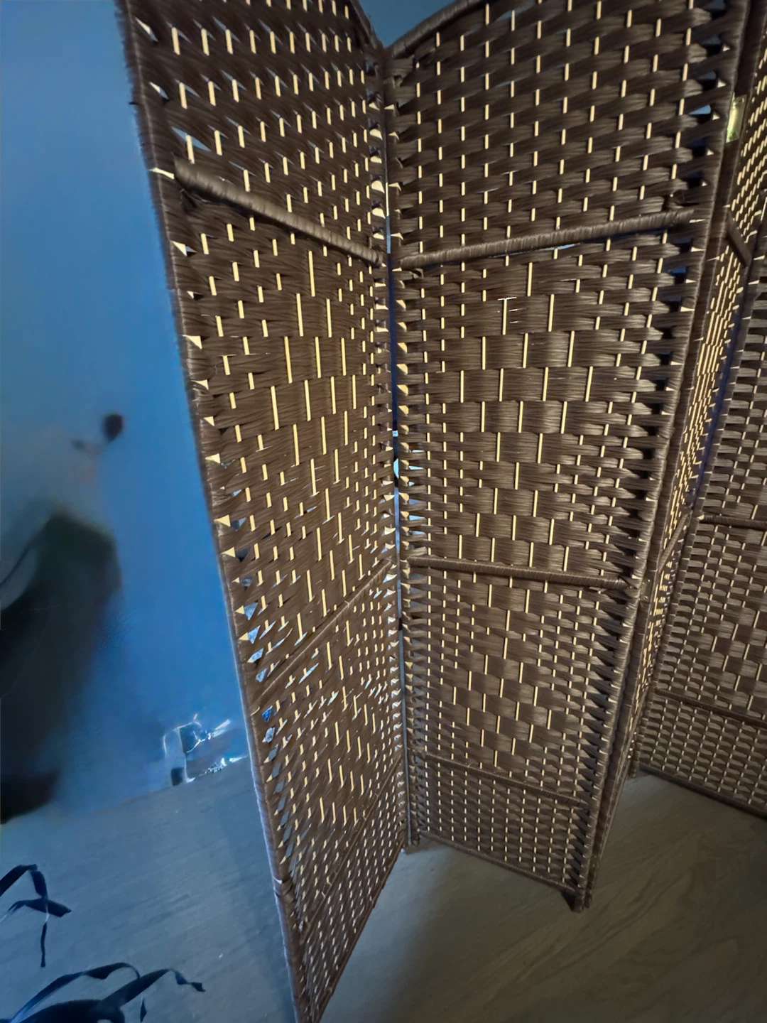 4-Panel Woven Room Divider - photo 5