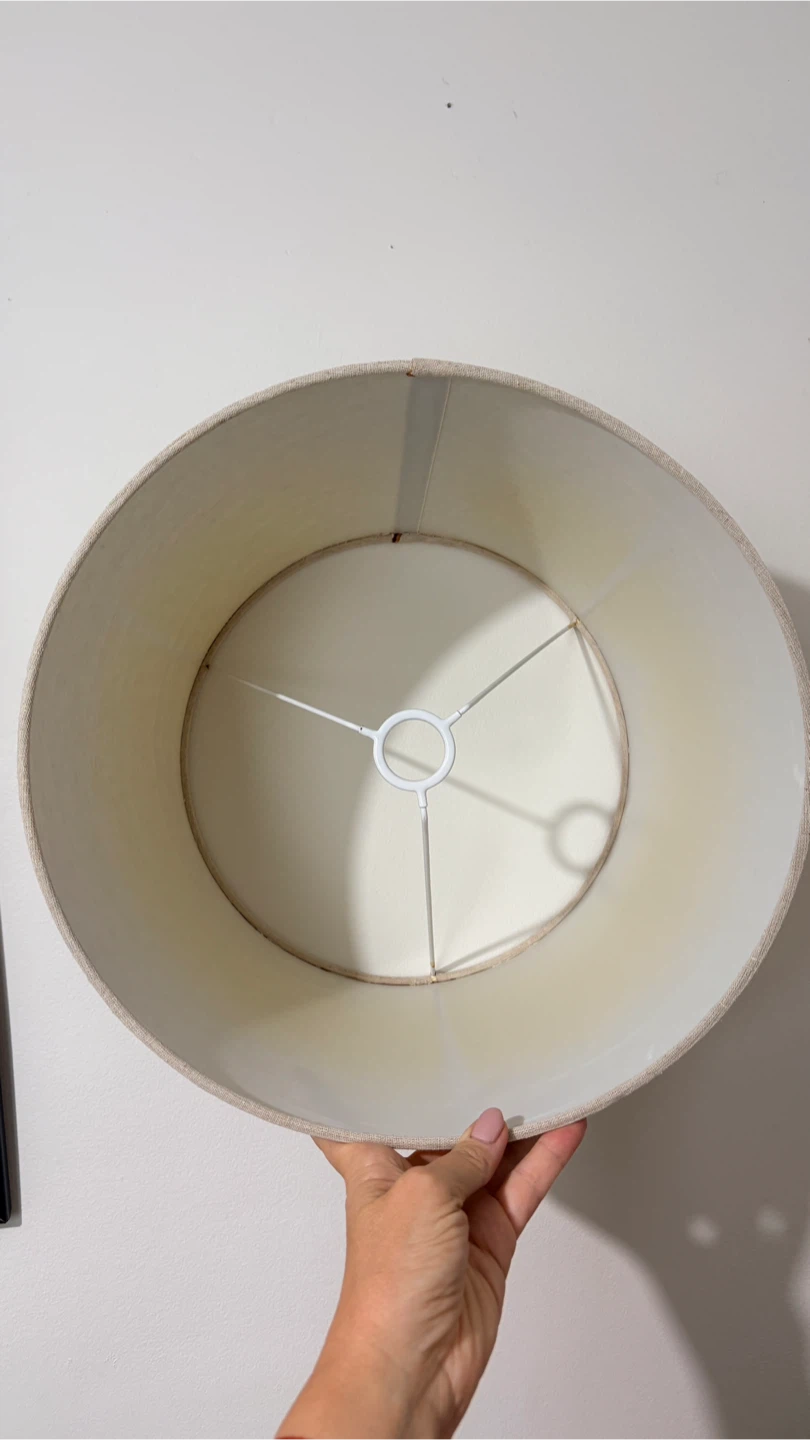Beige fabric lampshade - photo 2