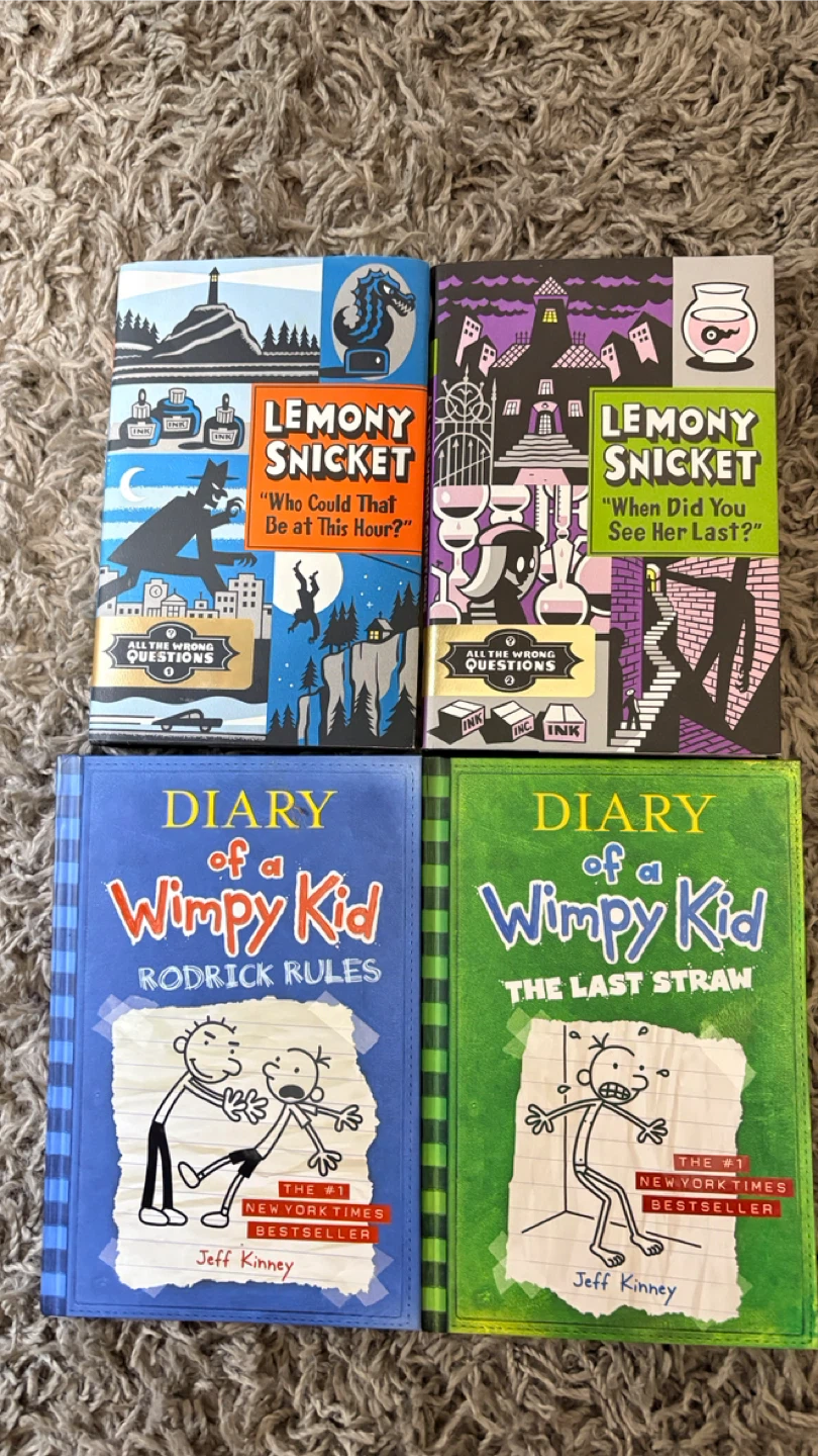 4 new Book Bundle: Lemony Snicket and Diary of a Wimpy Kid