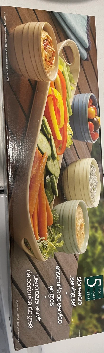 5-Piece Stoneware Serving Set - photo 2