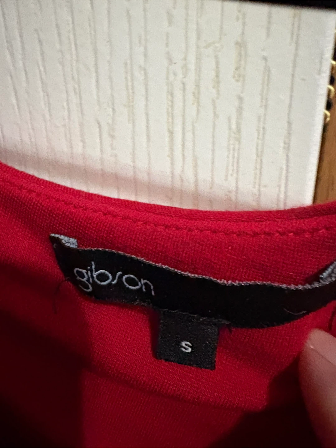 Gibson Red Off the Shoulder Ruffle Top - photo 3