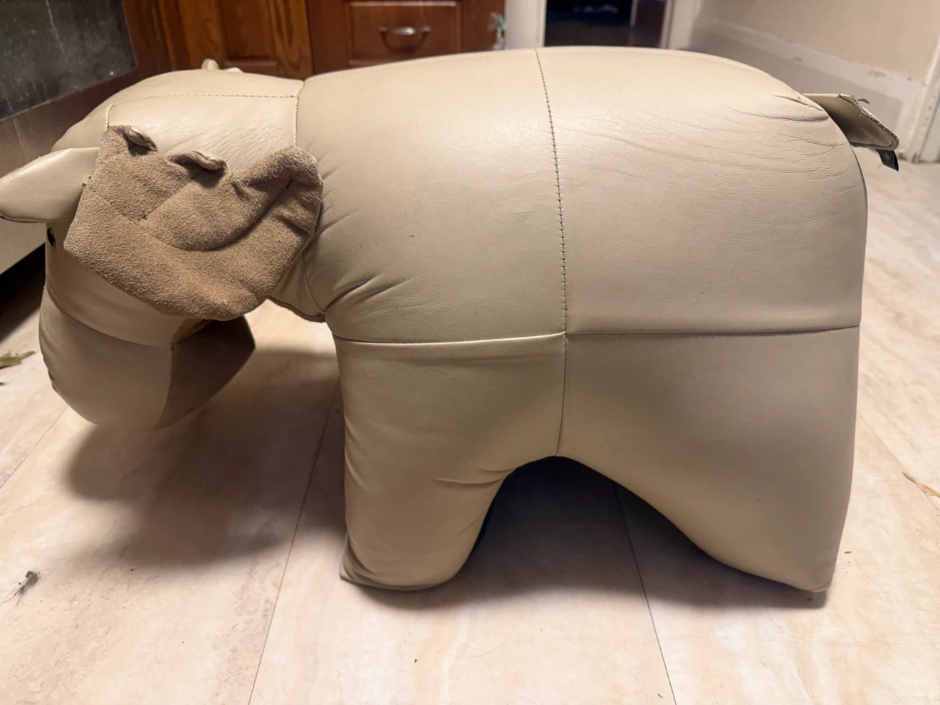 Reiner's Originals Leather Moose Ottoman - photo 4