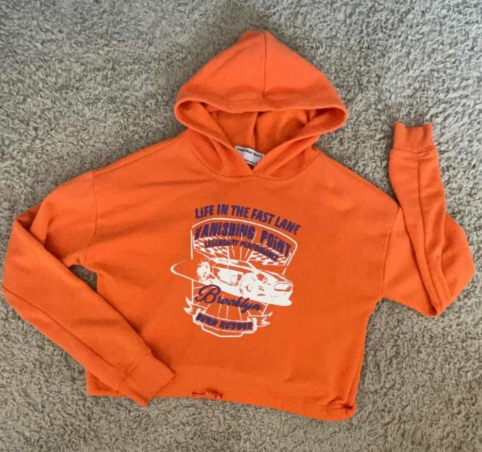 Streetwear Society Orange Graphic Hoodie