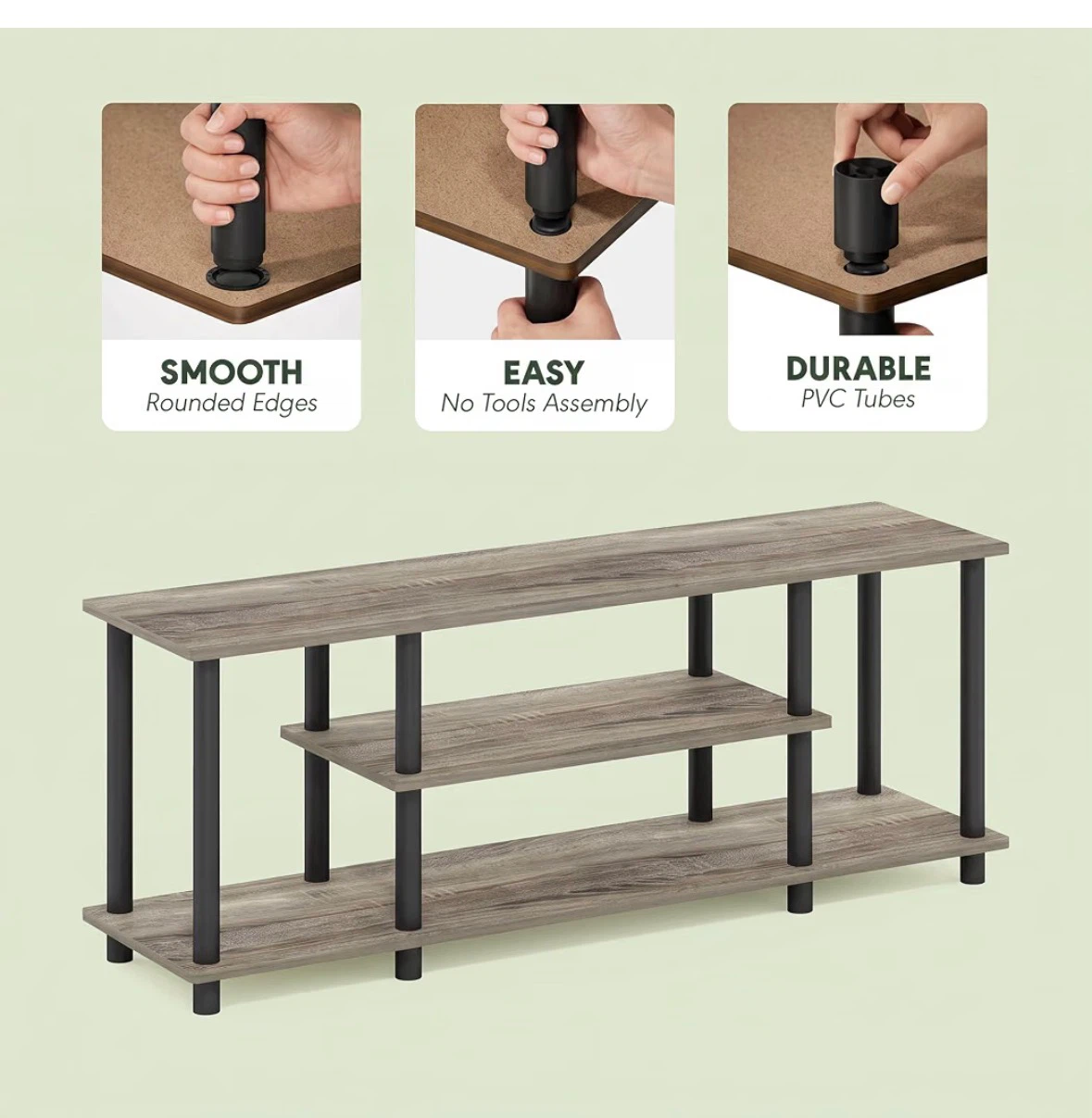 3-Tier TV Media Stand - photo 2