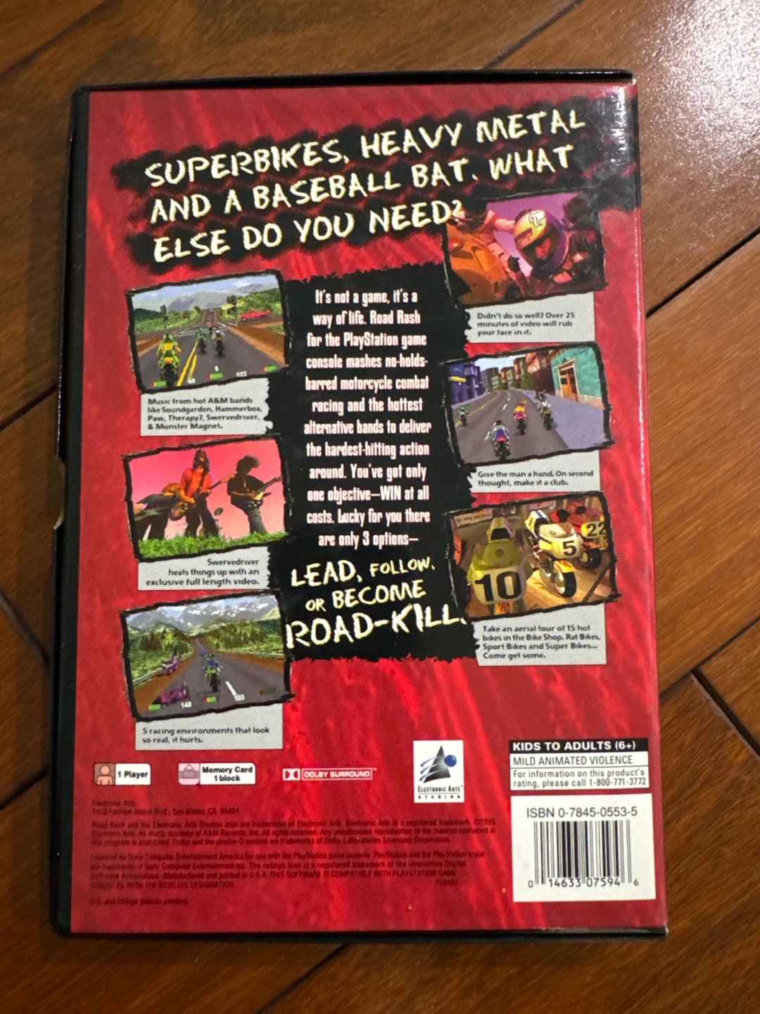 RETRO PS1: Road Rash for PlayStation - photo 2