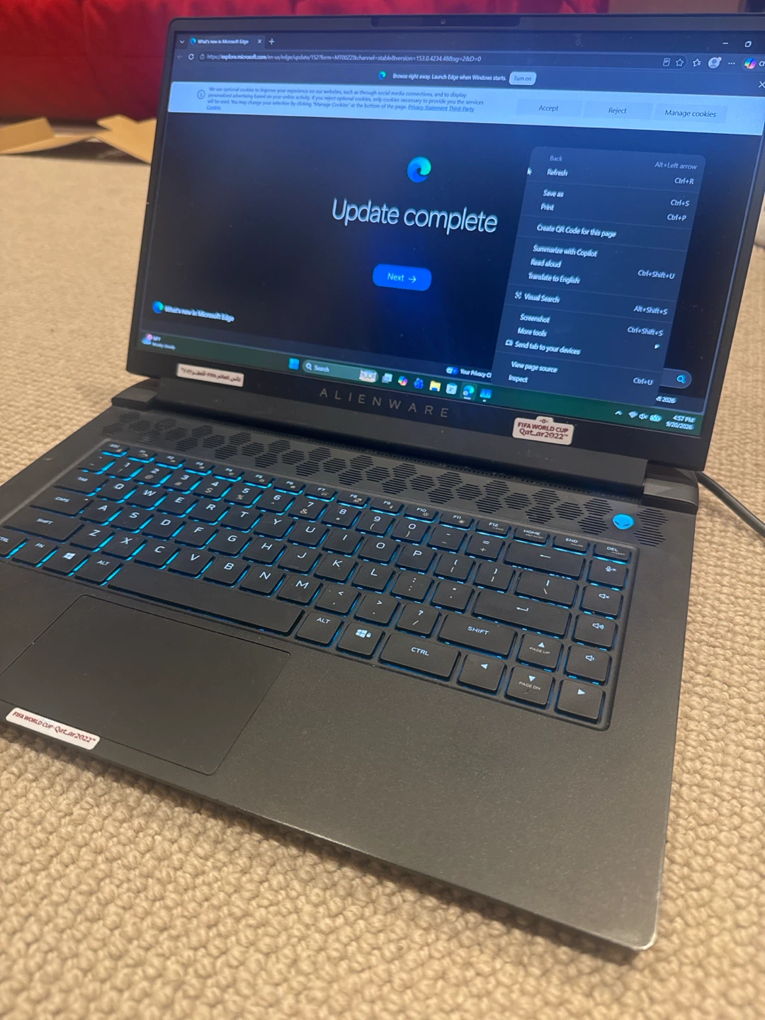 Alienware RTX 3070 gaming laptop