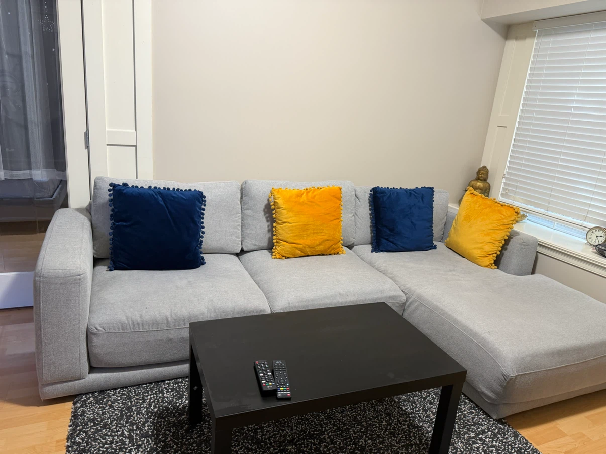 Light grey sectional sofa - photo 2